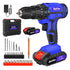 21V Cordless Power Drill,Handheld Screwdriver Drill Set with 25+1 Torque Setting,1.5AH Li-ion Battery&Fast Charger,2-Gear Drill - Evallys.com