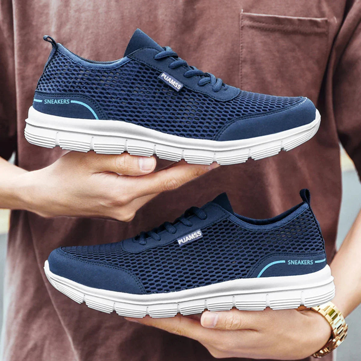 Men’s Summer Mesh Running Shoes – Lightweight Breathable Sneakers - Evallys.com