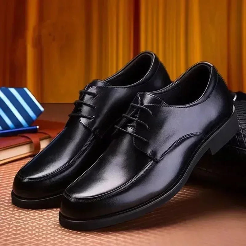 Mens Dress Shoes Men's Formal Original Leather Italian Skin Shoes for Men Elegant Casual Business Luxury Social Male Shoe - Evallys.com