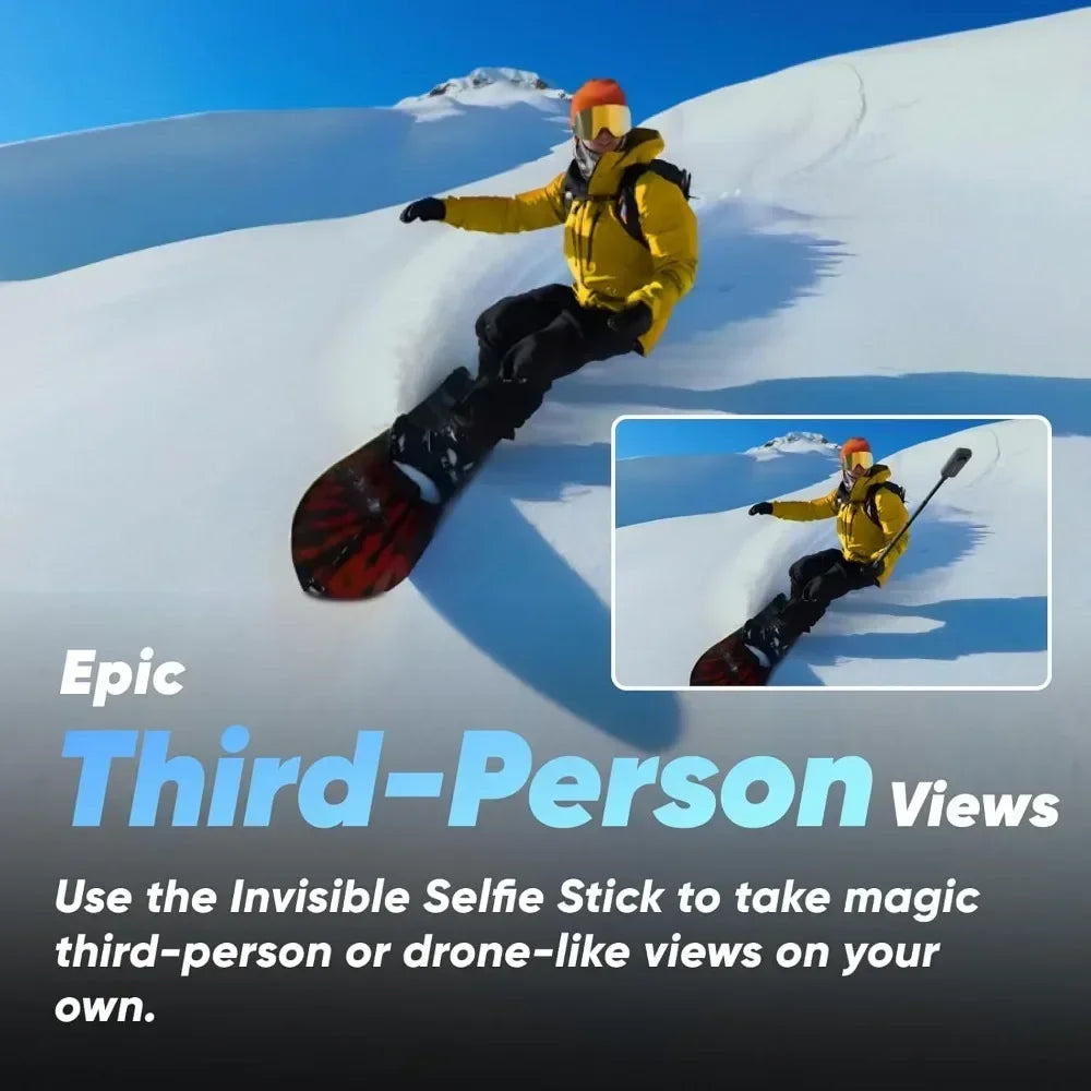 Authenticity guarantee.Action Camera with 5.7K 360 Active HDR Video, 4K Single-Lens Camera, Waterproof, FlowState Stabilization. - Evallys.com