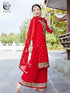 Exotic Indian Dance Dress – Ethnic Sari Style Two-Piece Set for Women - Evallys.com