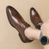 Luxury Men’s Leather Oxford Shoes – Formal Wedding & Office Footwear - Evallys.com