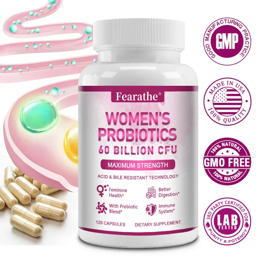 Probiotics for Women 60 Billion CFU – Gut, Immune & Urinary Support
