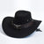 Vintage Suede Western Cowboy Hat – Party & Cosplay Big-Brim Cap - Evallys.com