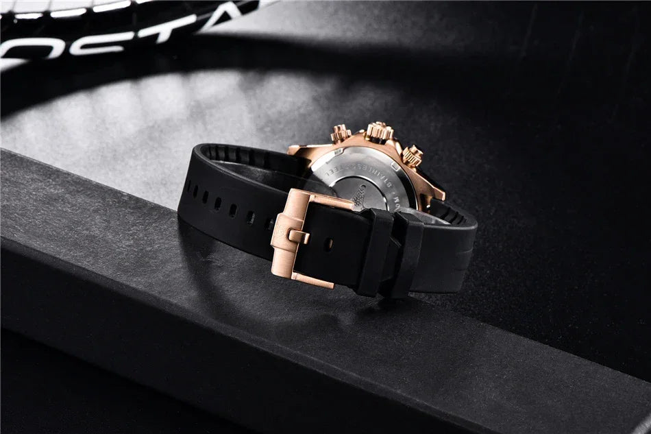 40mm New V2 PAGANI DESIGN Men's Quartz Watches Sapphire Retro Chronograph Stainless Steel Waterproof Watch Men Relogio Masculino - Evallys.com