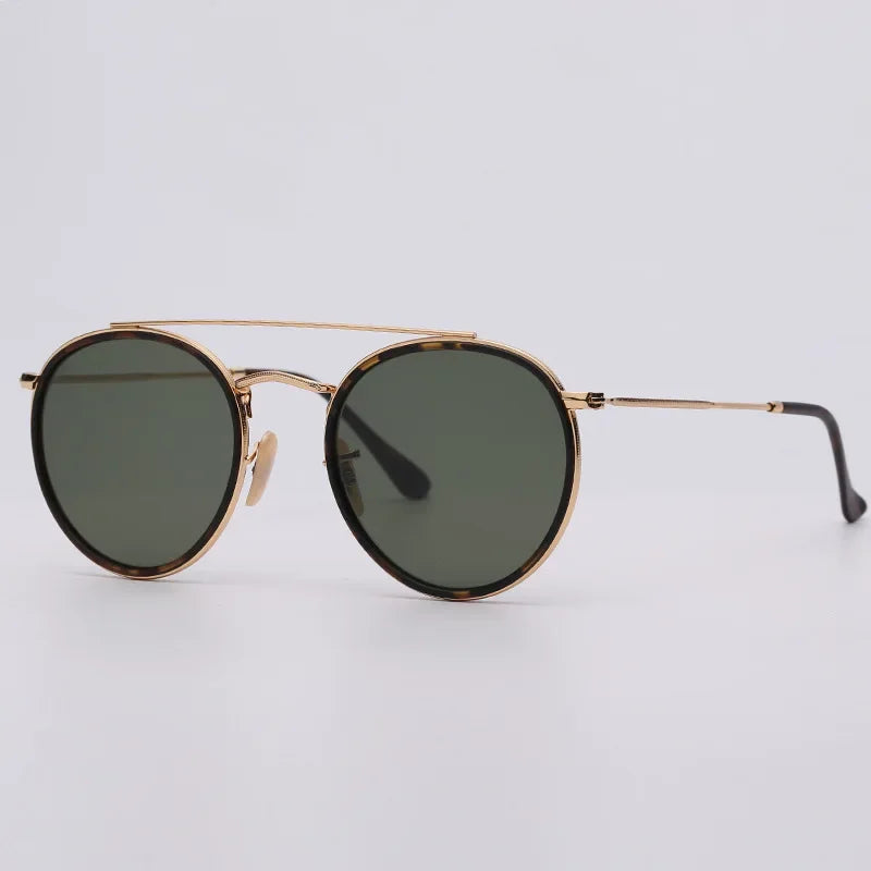 Sunglasses Men Women Eyeglasses Goggles Fashion Classic Style Real Glass Lenses UV400 Sun Glasses Top Quality Eyewear Shades - Evallys.com
