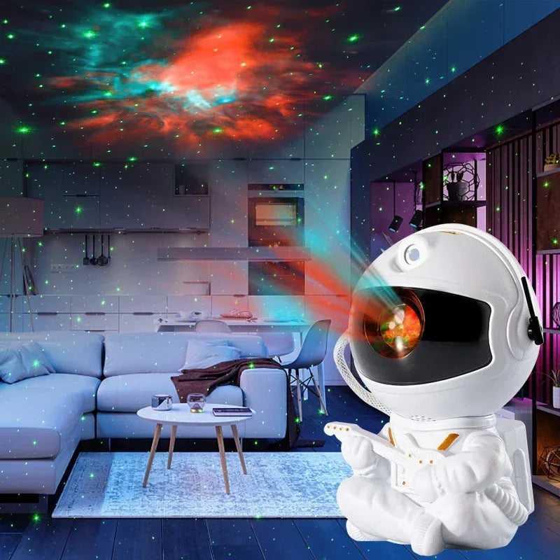 Star Projector Galaxy Night Light Astronaut Space Projector Starry Nebula Ceiling LED Lamp for Bedroom Home Decorative kids gift - Evallys.com