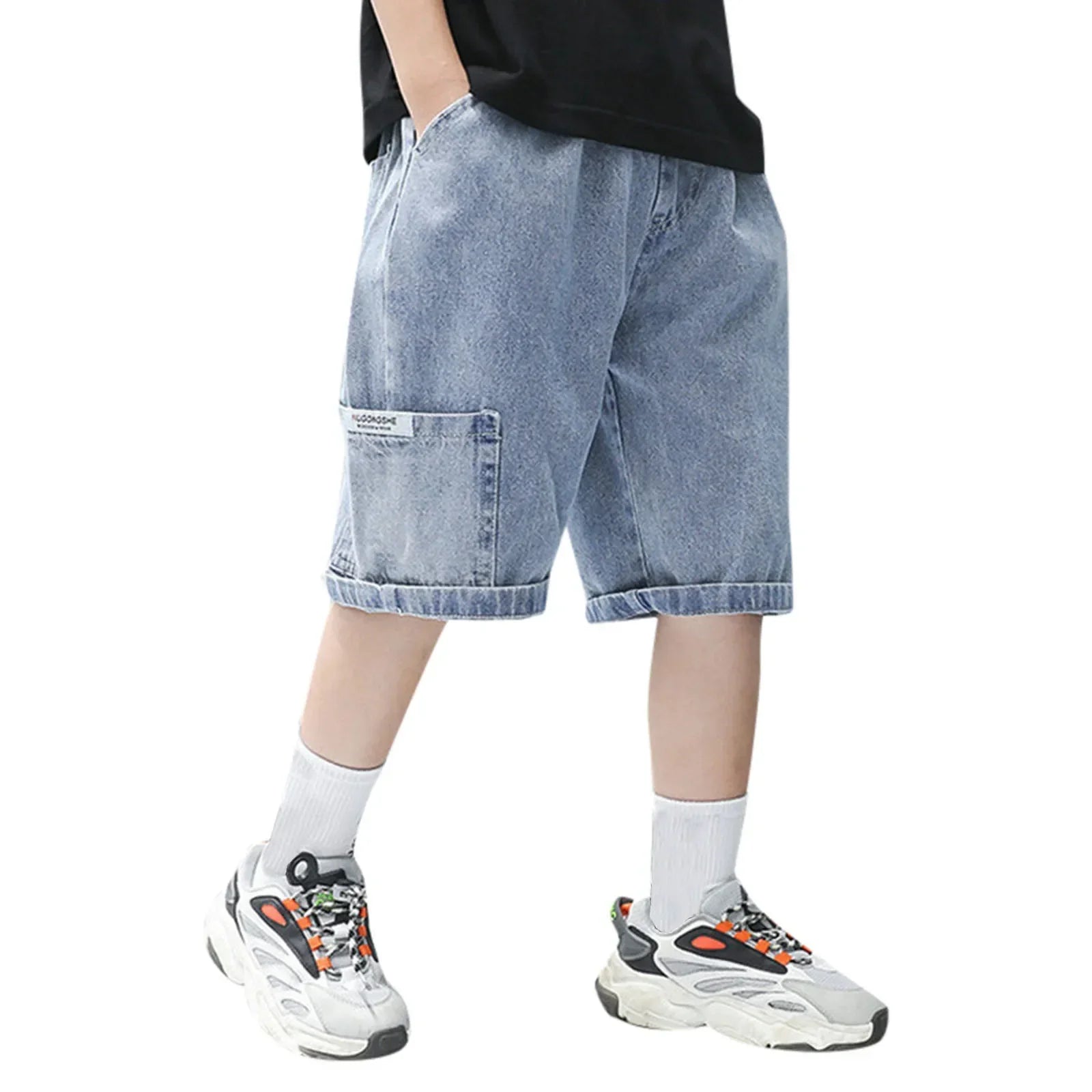 2 Year Clothes Boy Boys Denim Shorts Boys Straight Jeans Shorts Summer Casual Short With Pocket Pant - Evallys.com