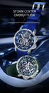 FEICE 2025 new double-sided skeleton trend men's automatic mechanical watch luminous waterproof-FM511 - Evallys.com