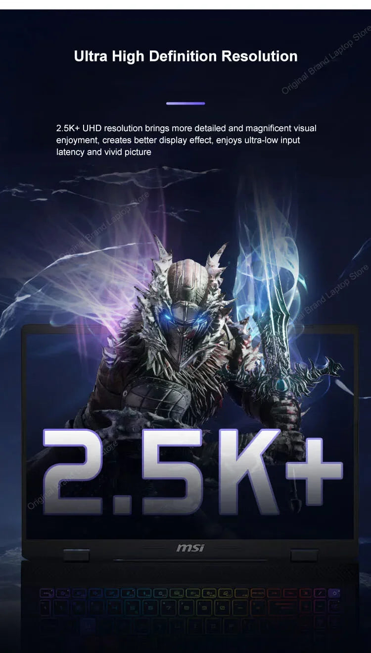 2024 MSI Sword 16 HX Laptop 16 Inch 2.5K QHD 240Hz IPS Screen Notebook i7-14700HX 16GB 1TB SSD RTX4070 Gaming Netbook Computer - Evallys.com