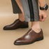 Luxury Men’s Leather Oxford Shoes – Formal Wedding & Office Footwear - Evallys.com