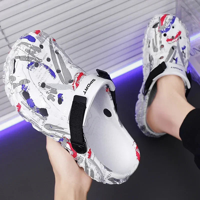 Men’s Plus Size Garden Clogs – Outdoor Beach Sandals & Water Shoes - Evallys.com