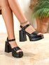 This year's new waterproof platform, super high heels, thick heels, straight buckle sandals, women's open toed shoes for summer - Evallys.com