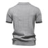 AIOPESON Men's Solid Color Sport Zipper Polo Shirt Athletic Social Polo Shirts for Men Office Slim Fit Polo - Evallys.com