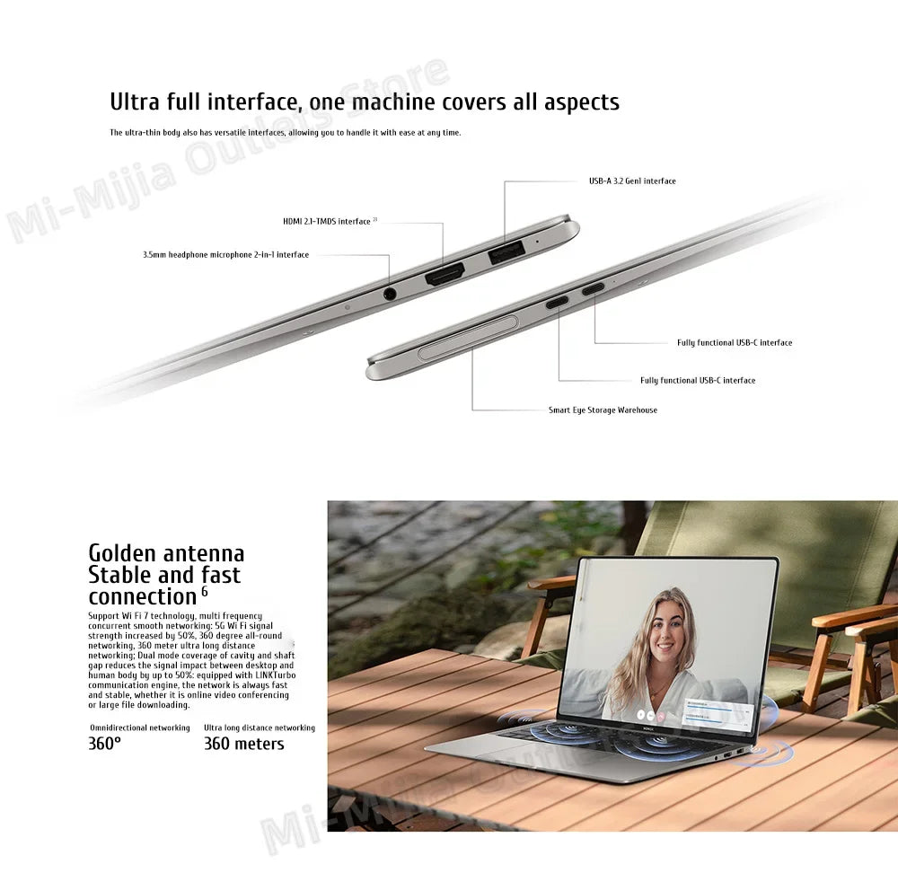 Honor MagicBook Art 14 Snapdragon Edition 1kg Ultra Thin Laptop X Elite 32G 1T 3.1K Eye Screen Notebook - Evallys.com