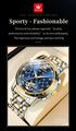 OLEVS Men's Watches Automatic Mechanical Business Wristwatch Waterproof Stainless Steel Strap Watch for Man Skeleton Calendar - Evallys.com