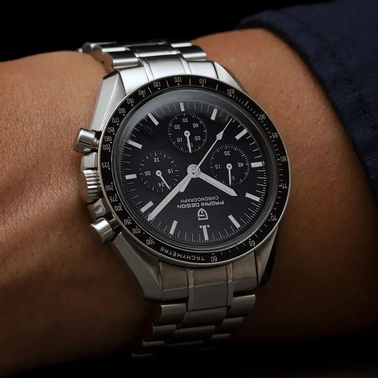PAGANI DESIGN 2024 New Men's Watches Top Luxury Quartz Watch For Men Auto Date Speed Chronograph AR Sapphire Mirror Wrist watch - Evallys.com