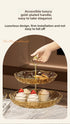 2/3 Tier Fruit Plate Stand Coffee Table Snack Tray Dried Fruit Dessert Plate Bar Counter Display Holder
