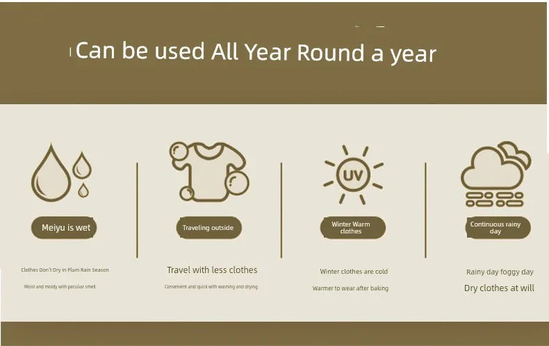 Jietian Portable Foldable Dryer for Student Dormitory - Evallys.com