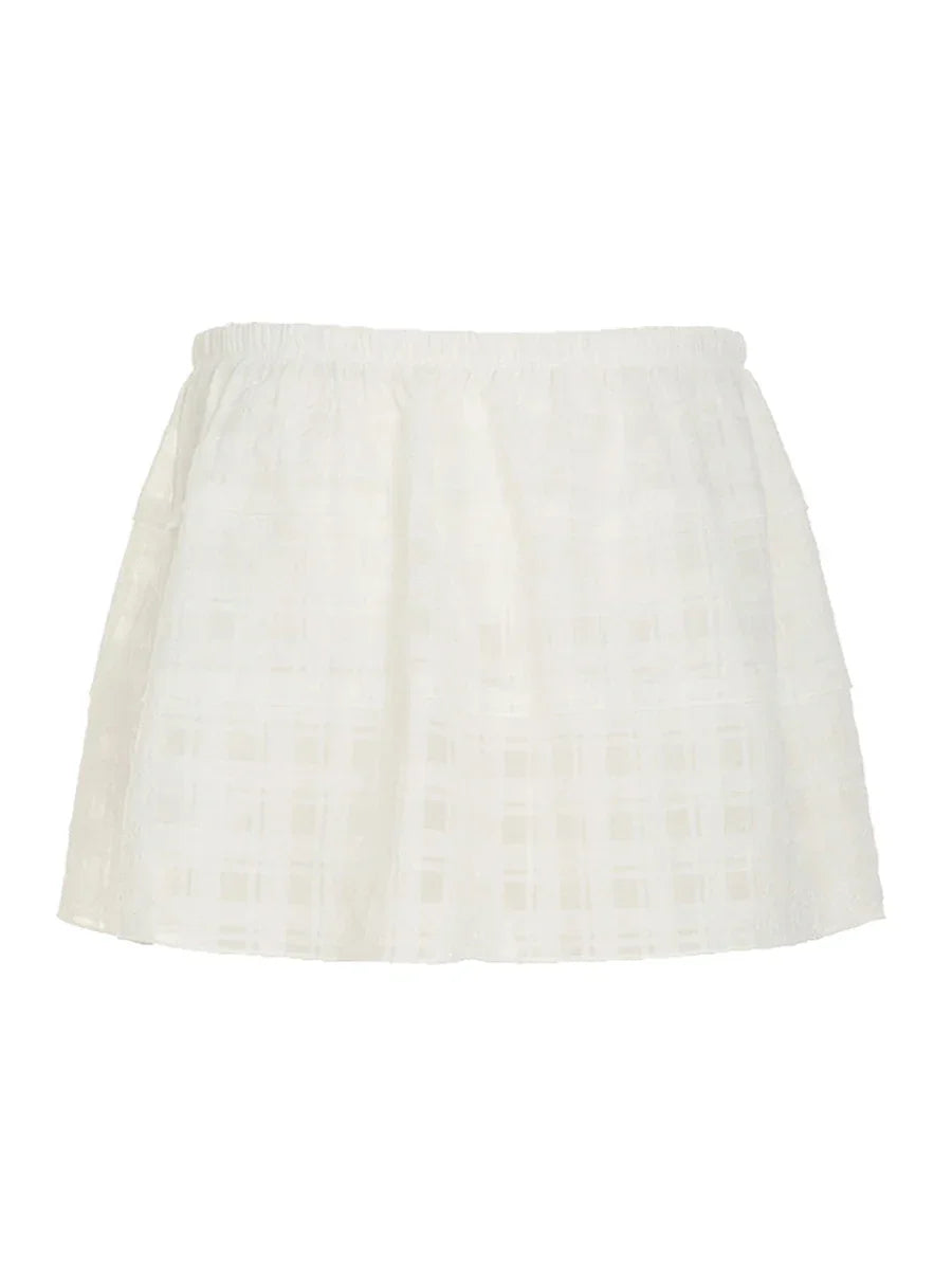 Women’s Floral A-Line Skirt with Built-in Shorts – Summer Beachwear - Evallys.com