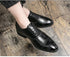 Men's Formal Shoes Red Sole Fashion Business Casual Party Banquet Daily Retro Carved Lace-up Brogue Dress Wedding Shoes Size 48 - Evallys.com