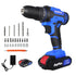 21V Cordless Power Drill,Handheld Screwdriver Drill Set with 25+1 Torque Setting,1.5AH Li-ion Battery&Fast Charger,2-Gear Drill - Evallys.com