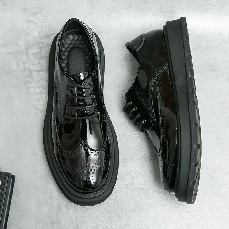 Green Patent Leather Oxford Shoes – Men’s Formal Business Dress Shoes - Evallys.com