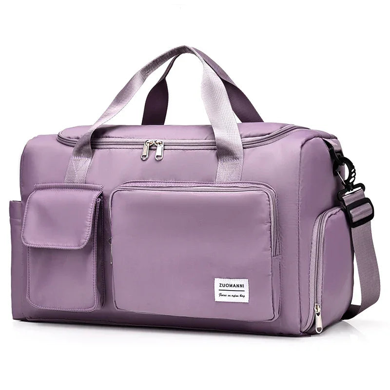 UNIXINU Carry On Travel Bag Large Capacity Weekender Overnight Duffle Bags with Shoe Compartment Sports Fitness Bags for Women - Evallys.com