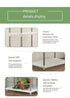 Four-Layer Multi-Functional Storage Rack Bathroom Living Room Organizing Rack Kitchen Bedroom Shelf Plastic Floor-Standing Storage Rack Bathroom Storage Storage Rack