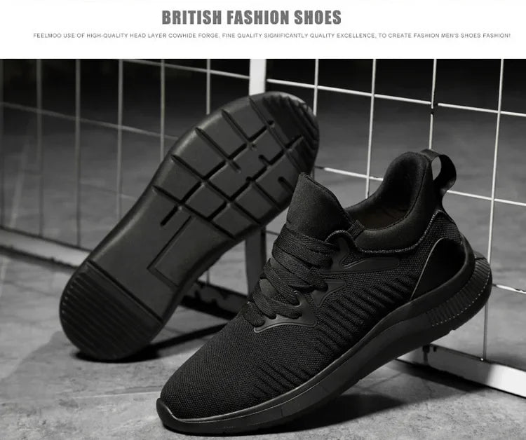 Men’s Elevator Sneakers – Breathable Mesh Height Increasing Shoes (6–10CM) - Evallys.com
