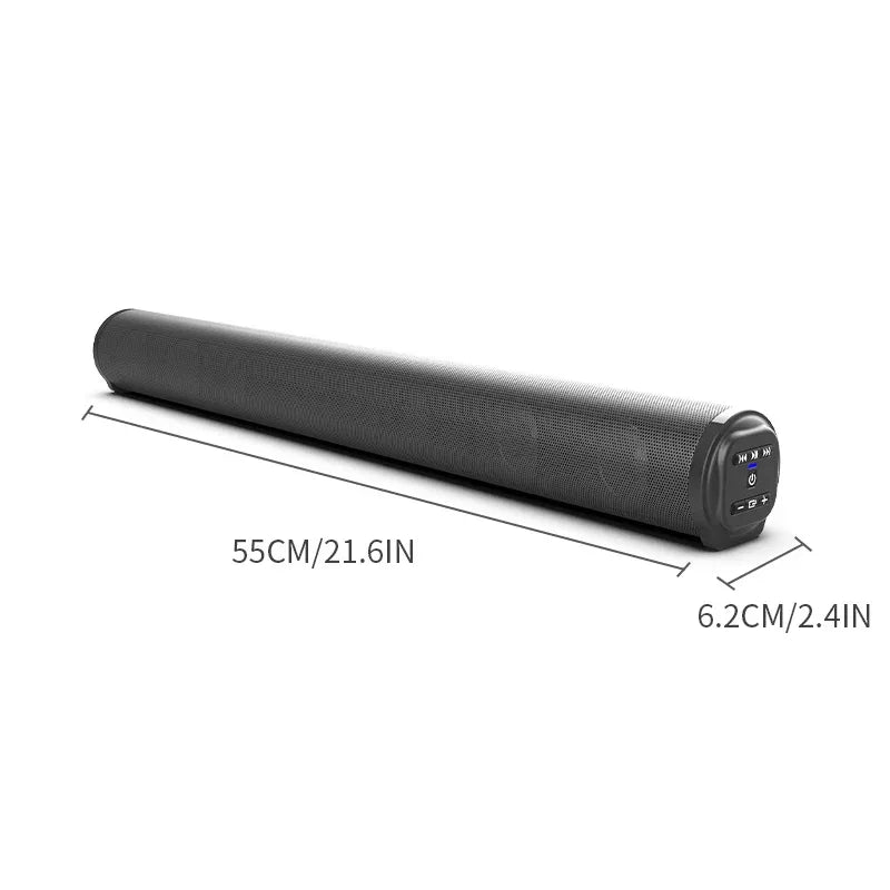 2024 Soundbar Sound Wireless Bluetooth Car Computer Speaker Stereo Tv Home Theater Sombar For 3.5mm Output PC - Evallys.com