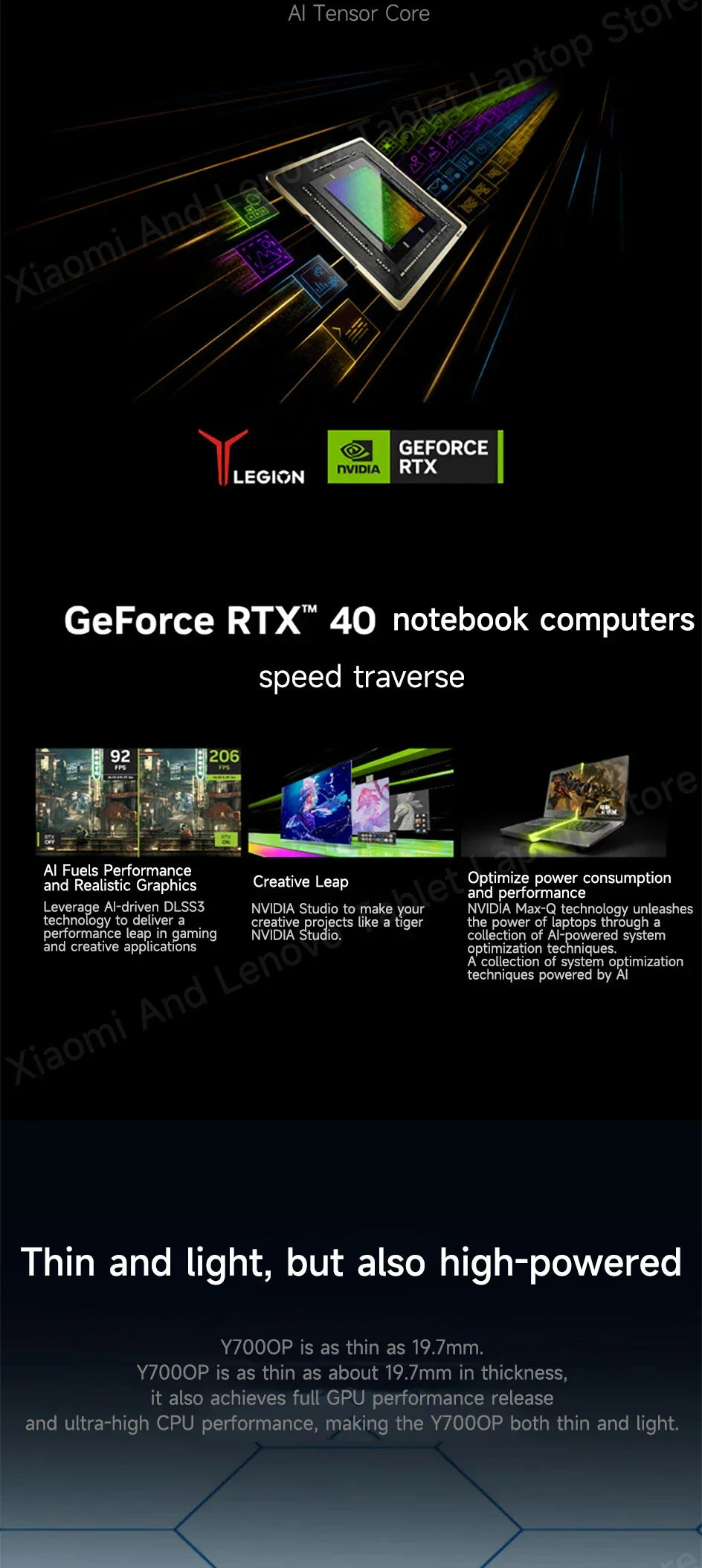 Lenovo Gaming laptop LEGION Y7000P 2024 notebook 16“ 2.5K 165HZ Screen i7-14650HX/14700HX 16G/32G RTX4060/RTX4070 computer PC - Evallys.com