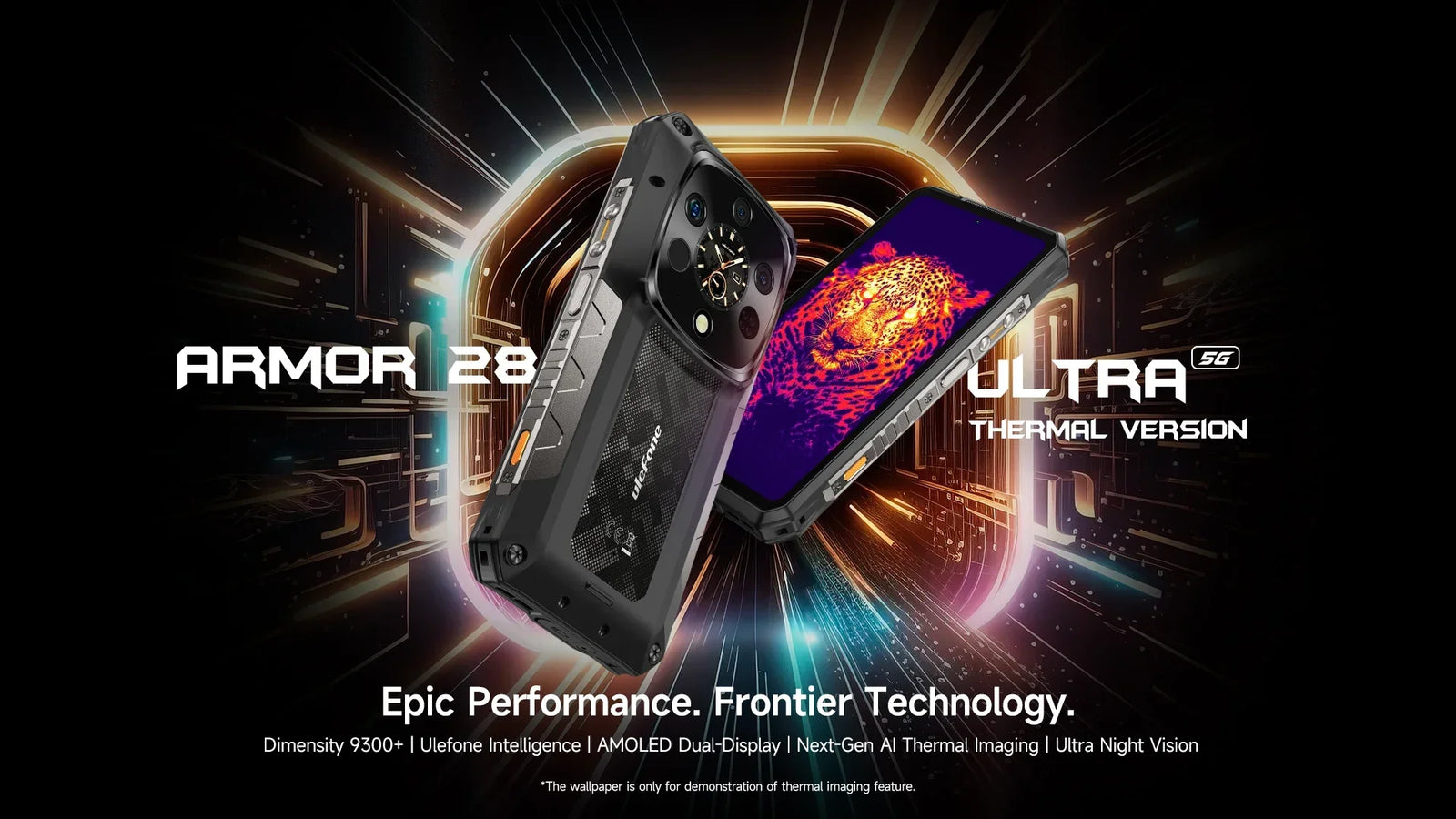 Ulefone Armor 28 Ultra 5G AI Thermal Imaging Rugged Phone Dimensity 9300+ 1TB ROM 32GB RAM Android Smartphone AMOLED Mobile - Evallys.com