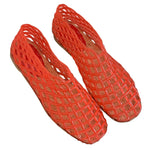 Women’s Jelly Ballet Flats – Lightweight Slip-On Square Toe Beach Shoes - Evallys.com