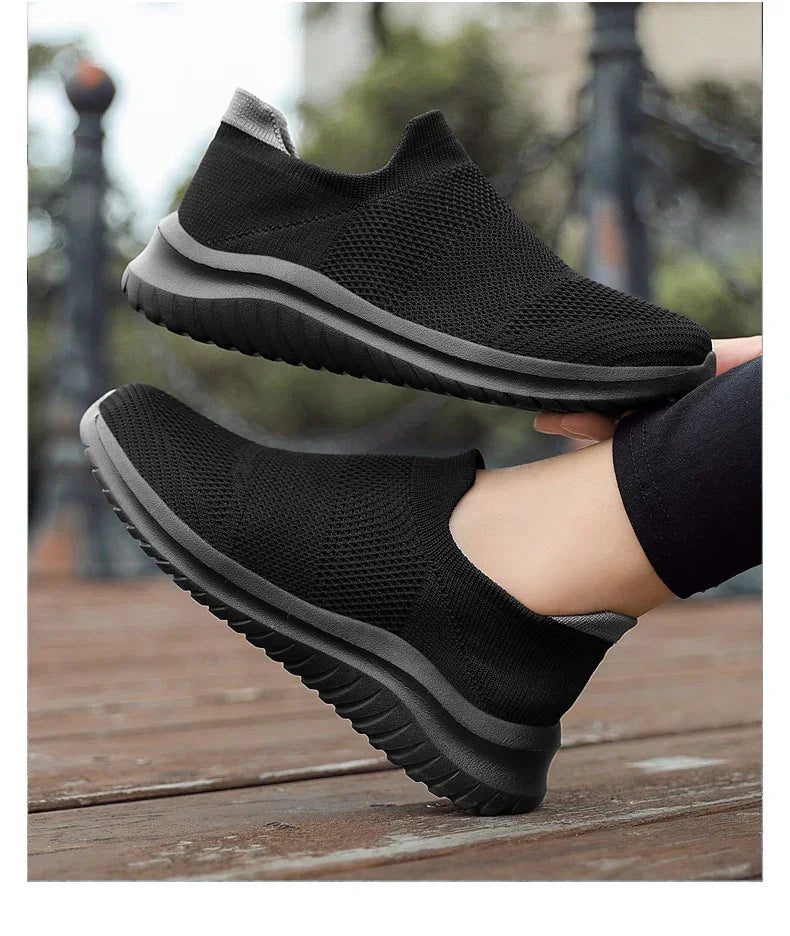 2023 Unisex High Canvas Sneakers – Durable White Slip-On Shoes - Evallys.com