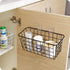 Punch-free Kitchen Cabinet Door Storage Box Iron Rack Wall-mounted Cabinet Plastic Wrap Rack Bathroom Refrigerator Rack