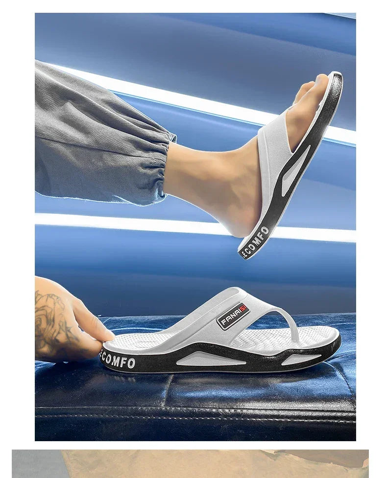 Men’s Summer Flip-Flops – Outdoor Sports Beach Sandals, Casual Home Slippers - Evallys.com