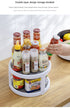 1/4Pcs 360 Rotatable Anti Sliding Kitchen Condiment Rotatable Storage Rack Tableware Cabinet Round Multi Functional Storage Rack