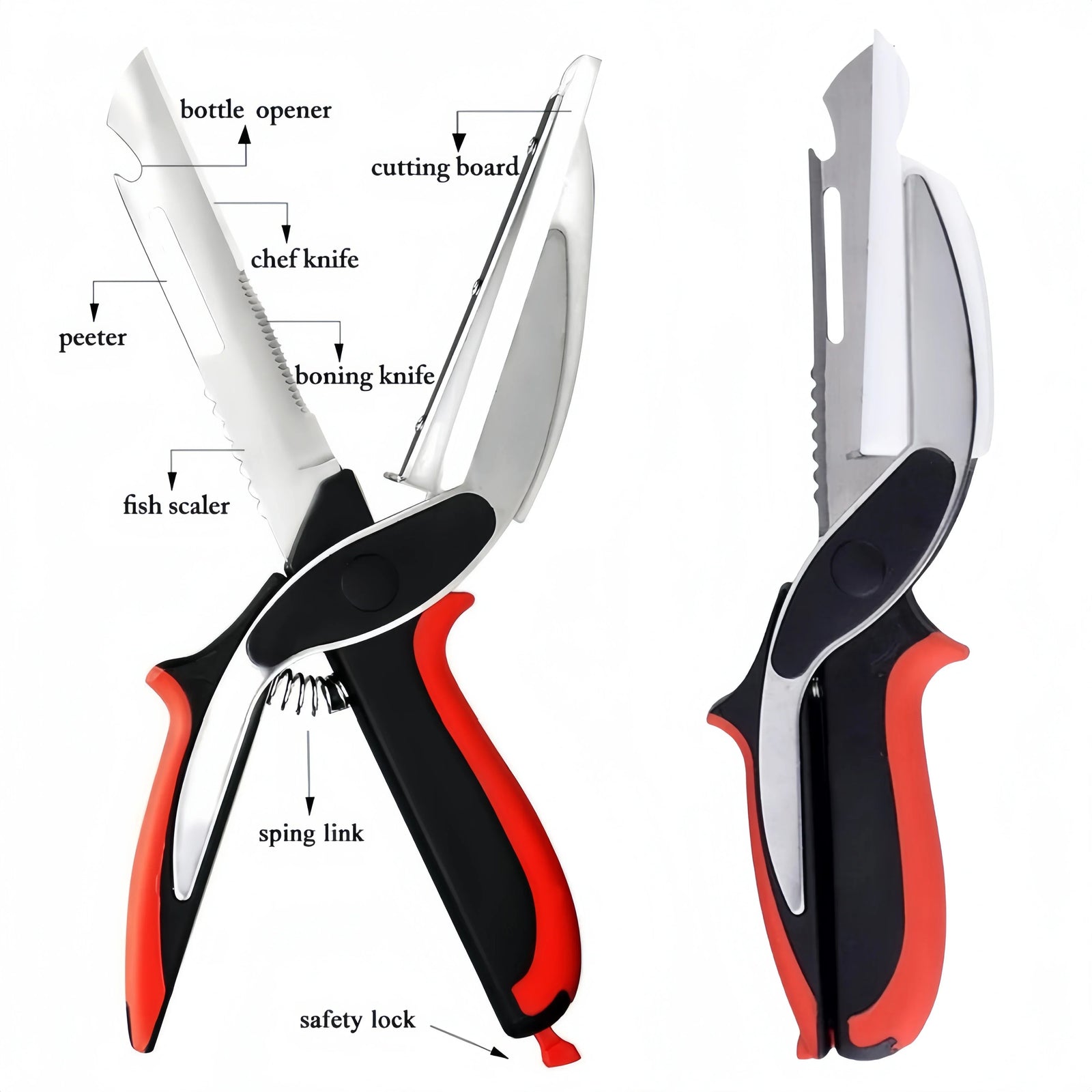 6-in-1 Multi-Functional Scissor Cutting Board – Outdoor BBQ & Kitchen Chopper - Evallys.com