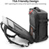 tomtoc Travel Backpack 40L, TSA Friendly Carry-on Luggage, Water-resistant Daypack Fits 17.3" Laptop - Evallys.com