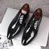 Luxury Men’s Patent Leather Business Shoes – Formal Wedding Oxfords - Evallys.com
