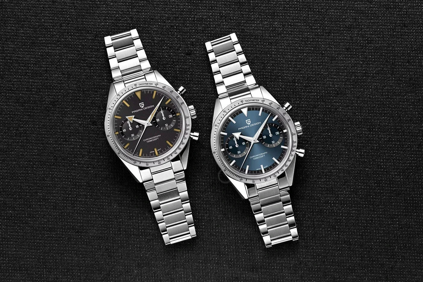 2024 New PAGANI DESIGN Retro Mens Watches Moon Quartz Watch For Men Speed Sports Chronograph AR Sapphire VK64 Clock Reloj Hombre - Evallys.com
