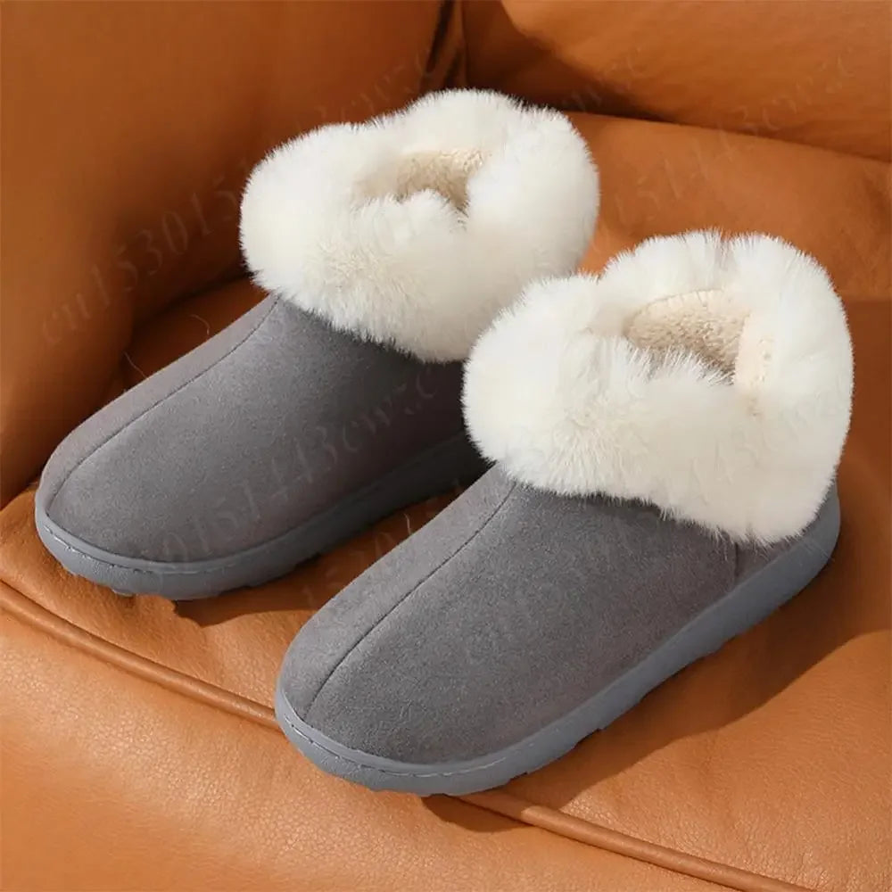 2024 New Women Snow Boots Casual Plush Warm Classic Thickened Cotton Shoes Classic Winter Thick-soled Women's Ankle Boots - Evallys.com