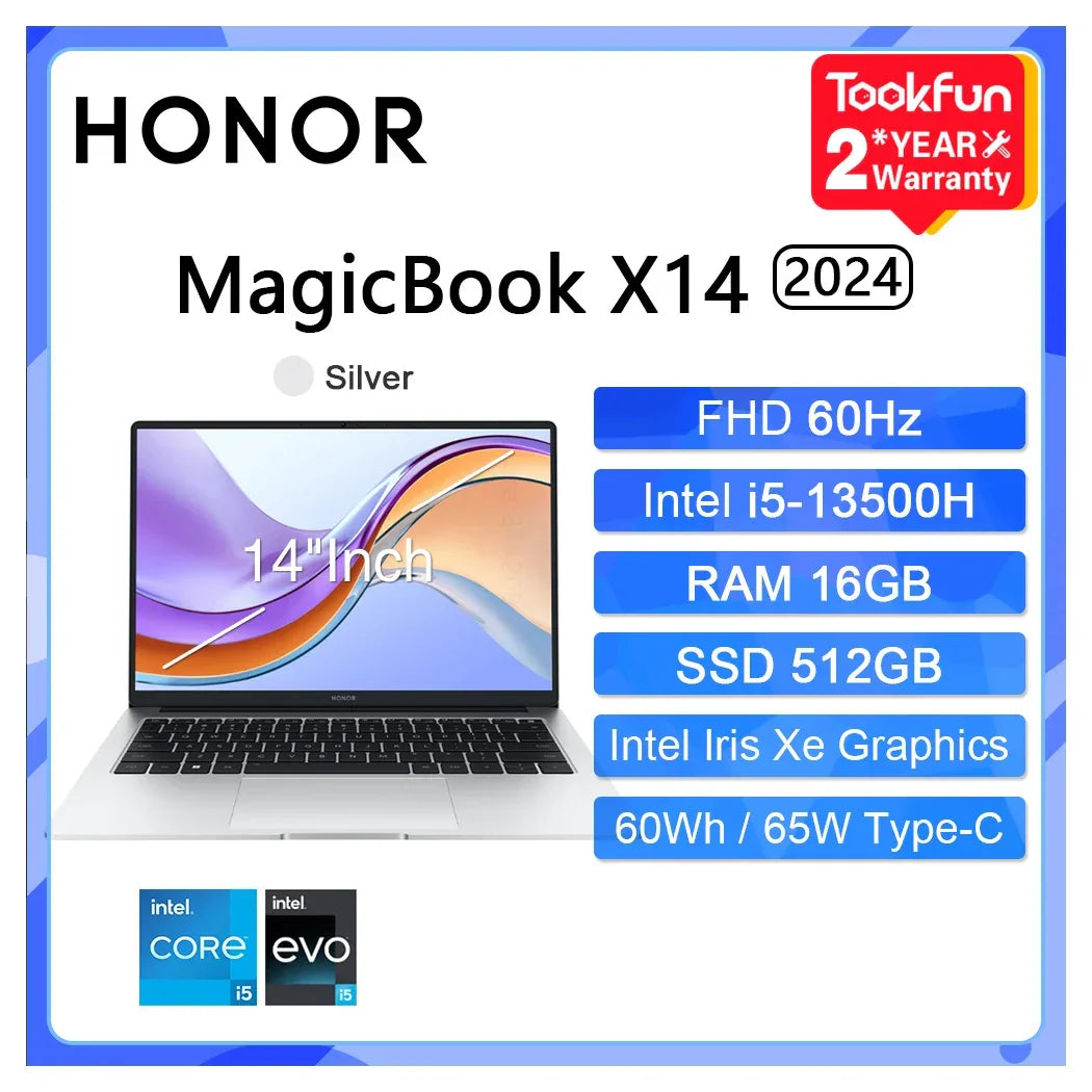 2024 New HONOR Laptop MagicBook X14 Pro 2024 14