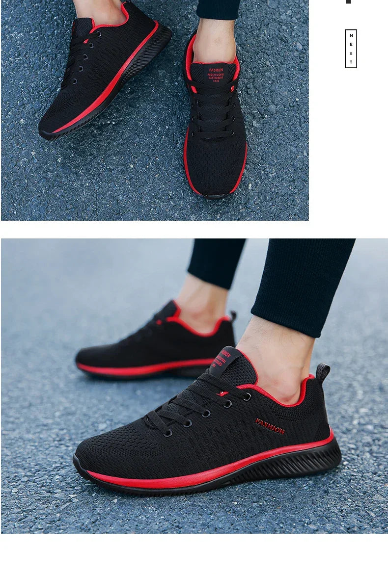 SNORW Men’s Running Shoes – Lightweight Breathable Walking Sneakers - Evallys.com