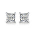 JIUZUAN 2pcs/pair S925 Moissanite Square Lab Created Stud Earrings, Men's Hip Hop Jewelry, Christmas Gifts - Evallys.com