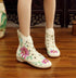 Women’s Ethnic Embroidery Shoes – Vintage Hanfu Canvas Sneakers - Evallys.com