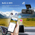 UHD 4K Dash Cam Dual Lens Driving Recorder Car DVR 1080P Rear Lens Camera Built-In WiFi GPS 24-Hour Parking Monitoring Black Box - Evallys.com