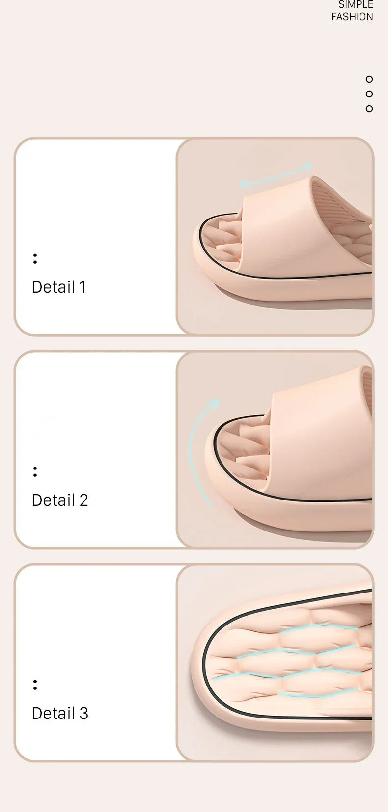 Super Light EVA Slides – Soft Indoor Bathroom Slippers for Men - Evallys.com