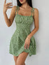 Women’s Summer Floral Spaghetti Strap Mini Dress – Beach Sundress 2025 - Evallys.com